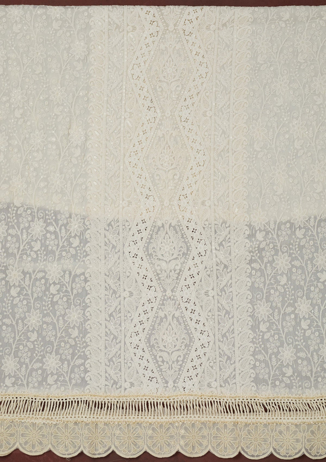 Royal Blue Kashmiri Georgette Saree-koskii