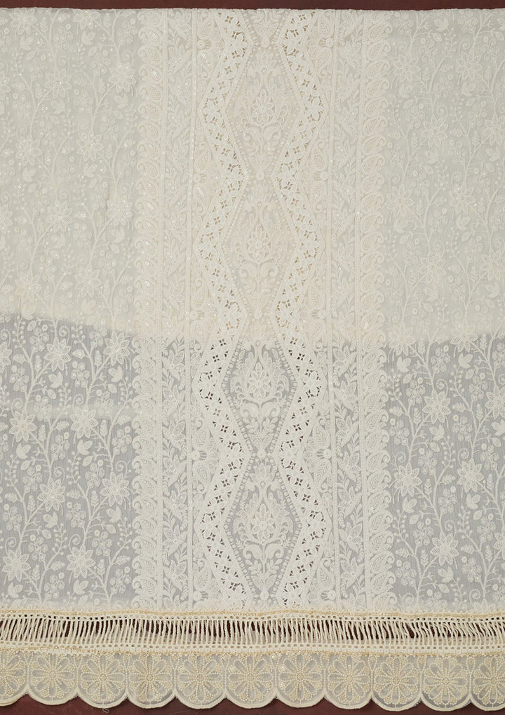 Royal Blue Kashmiri Georgette Saree-koskii