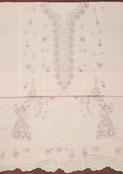 Purple Threadwork Soft Raw Silk Saree-koskii