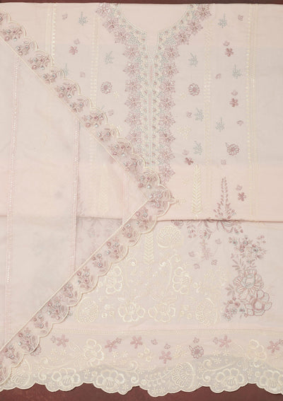 Purple Threadwork Soft Raw Silk Saree-koskii