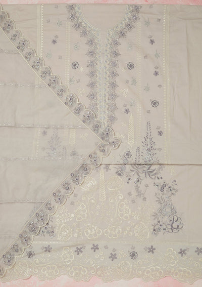 Mustard Threadwork Georgette Saree-koskii