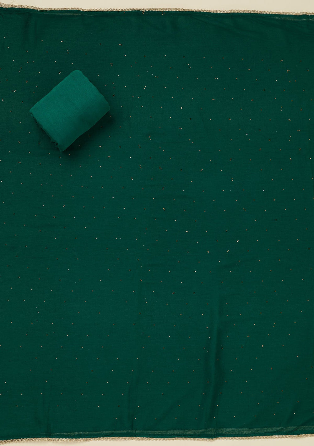 Rama Green Threadwork Georgette Unstitched Salwar Suit_koskii