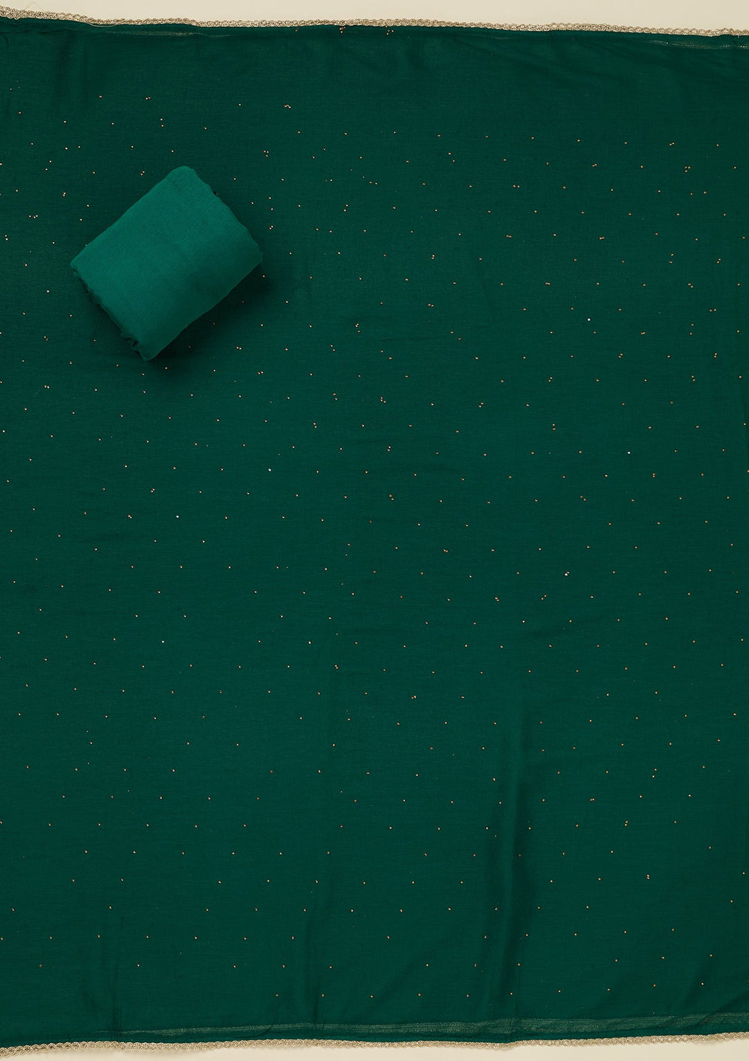 Rama Green Threadwork Georgette Unstitched Salwar Suit_koskii