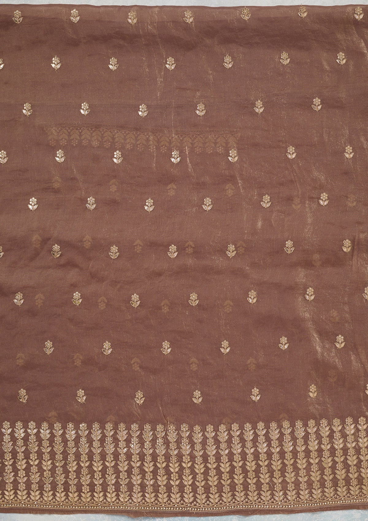 Mauve Gotapatti Semi Crepe Unstitched Salwar Suit_koskii