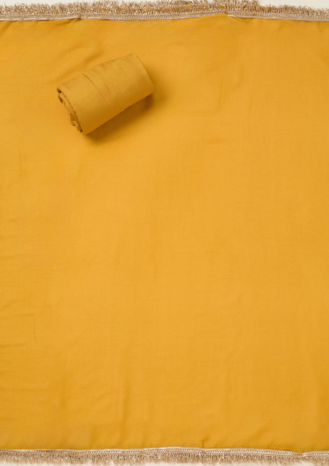 Mustard Zariwork Dola Silk Unstitched Salwar Suit-koskii