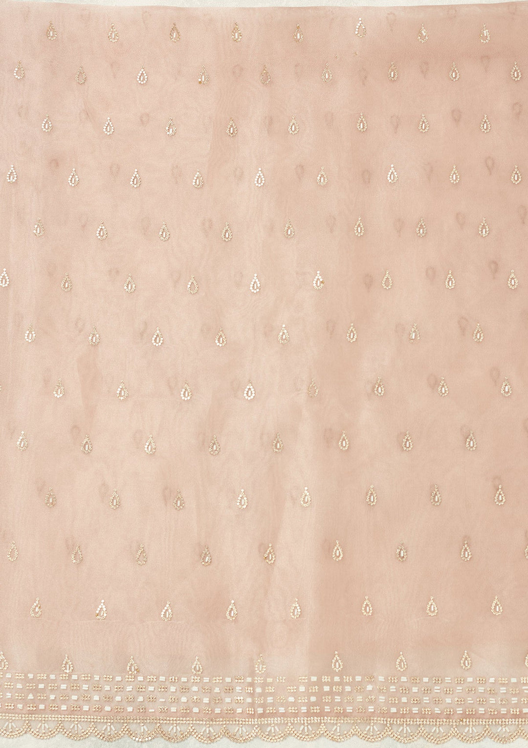 Lavender Stonework (Gold) Tissue Unstitched Salwar Suit