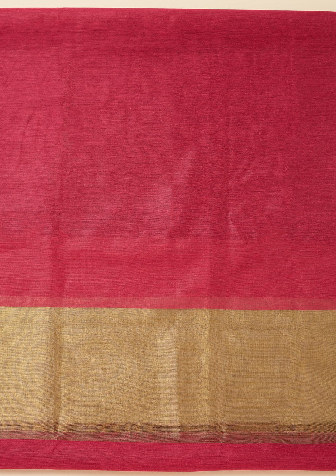 Magenta Pink Zariwork (Gold) Tissue Unstitched Salwar Suit