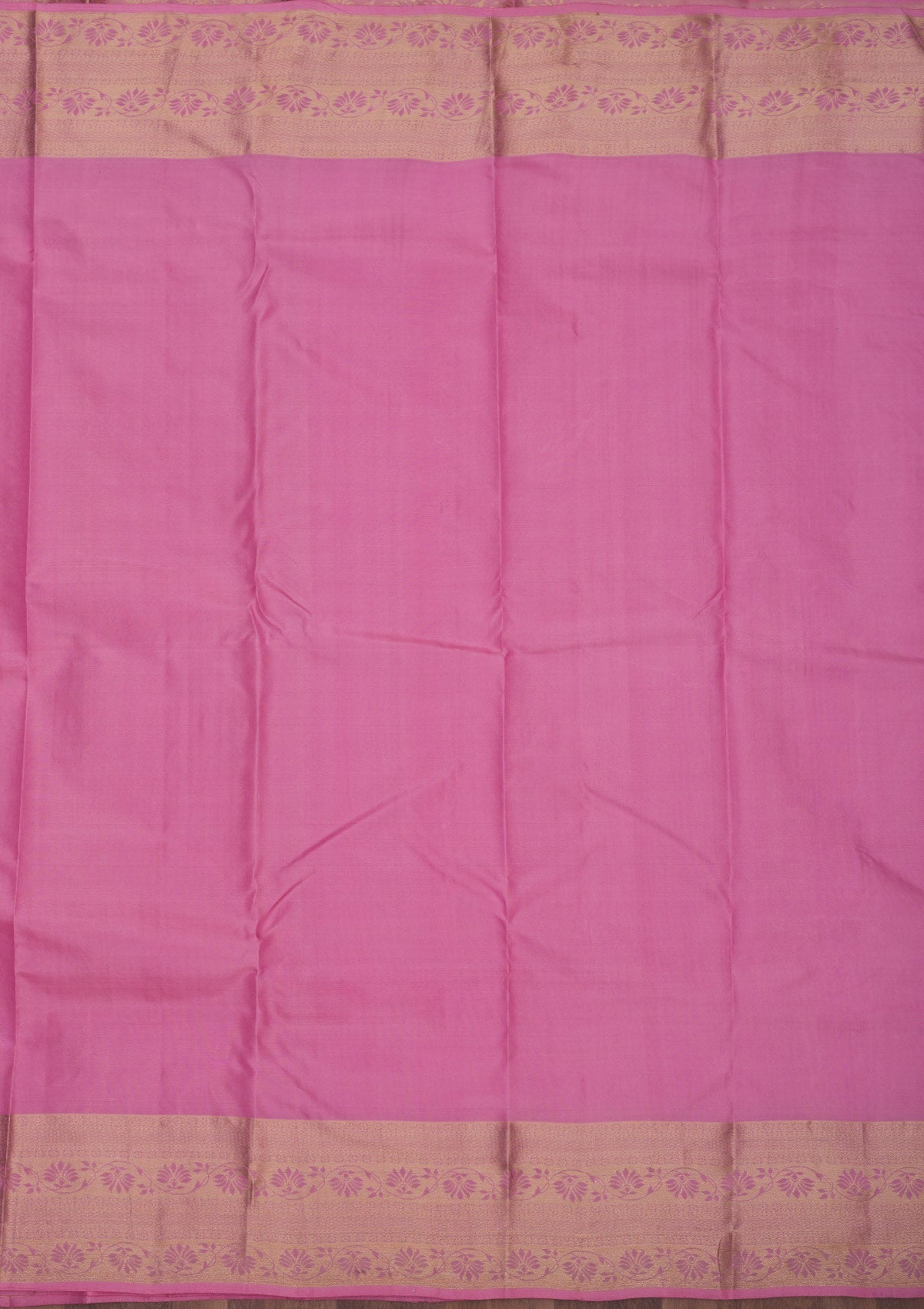 Baby Pink Zariwork Pure Silk Saree-Koskii