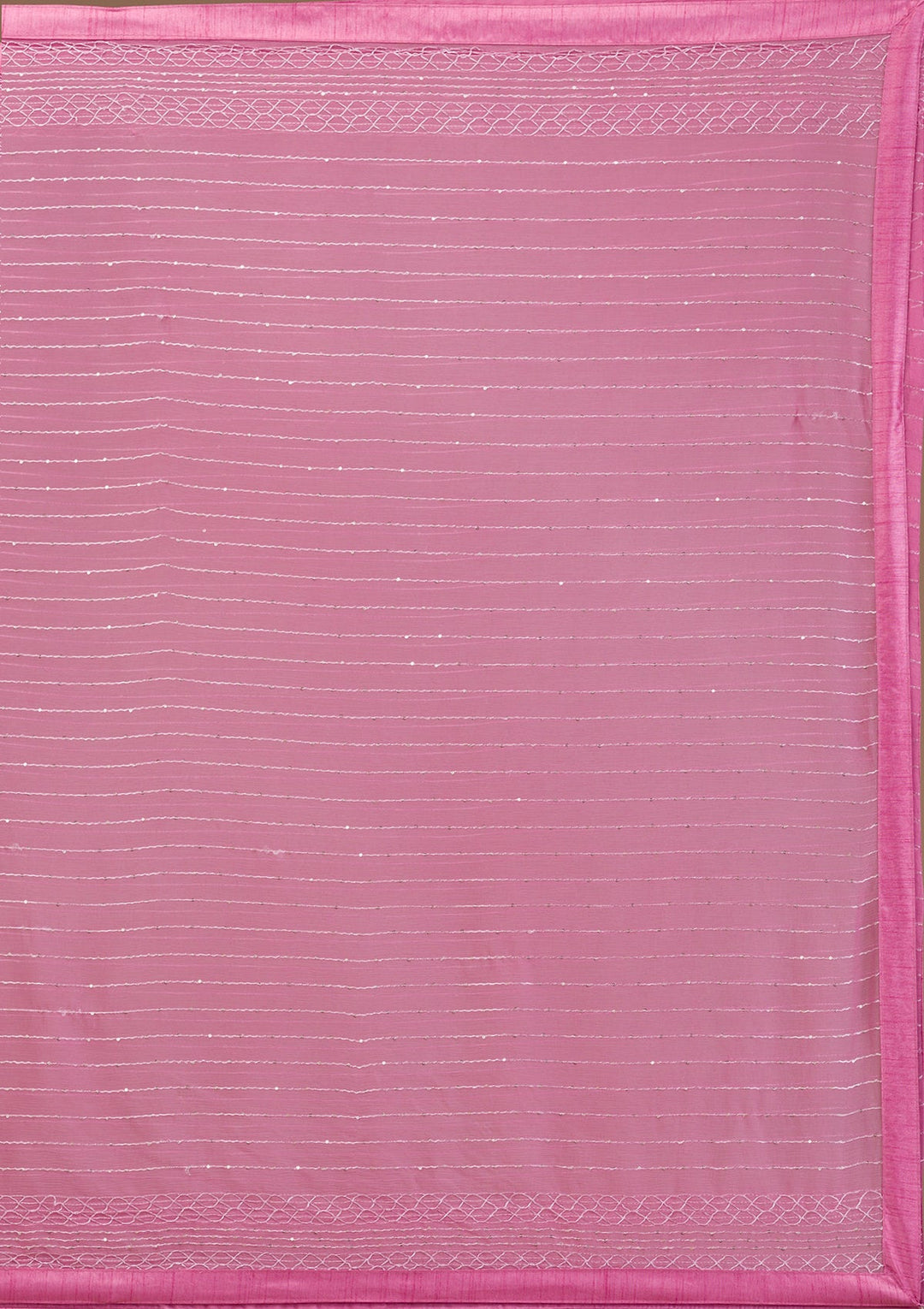 Baby Pink Threadwork Art Silk Readymade Salwar Suit-Koskii