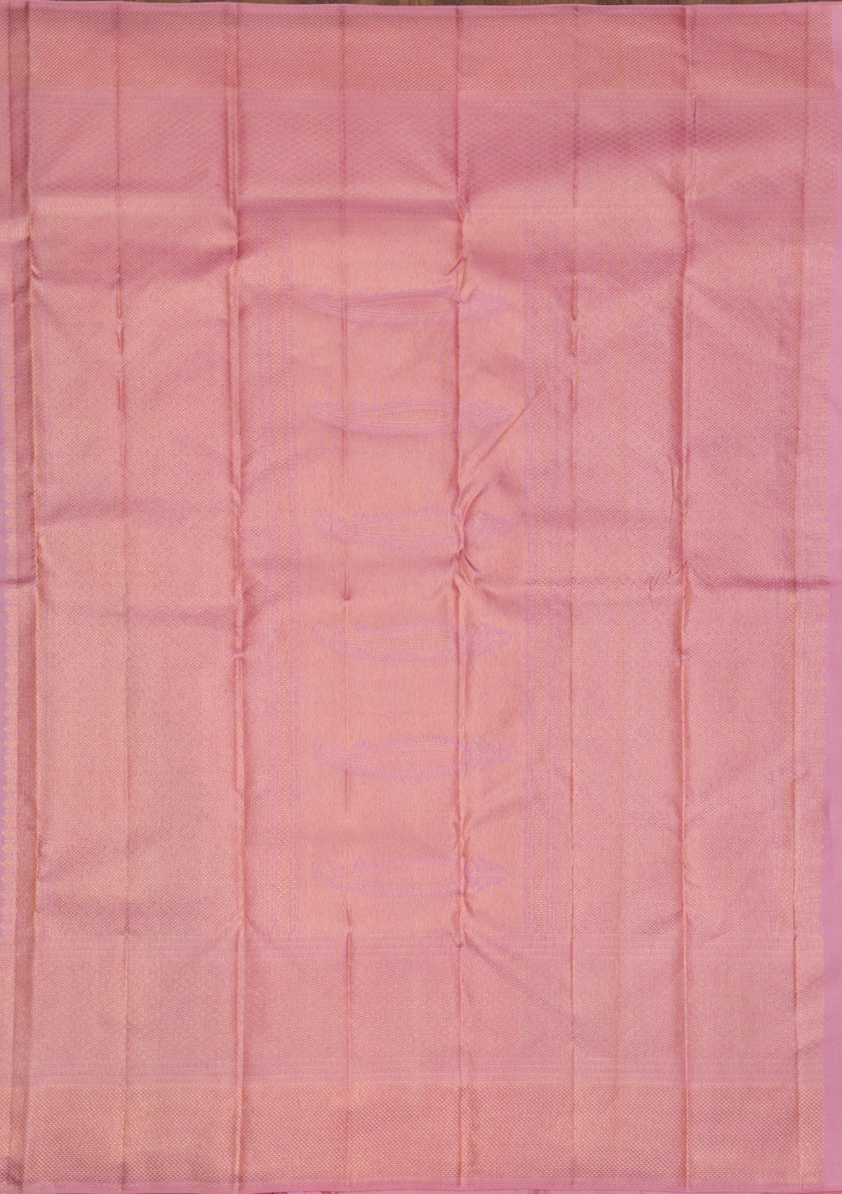 Baby Pink Copper Zariwork Pure Silk Saree - Koskii