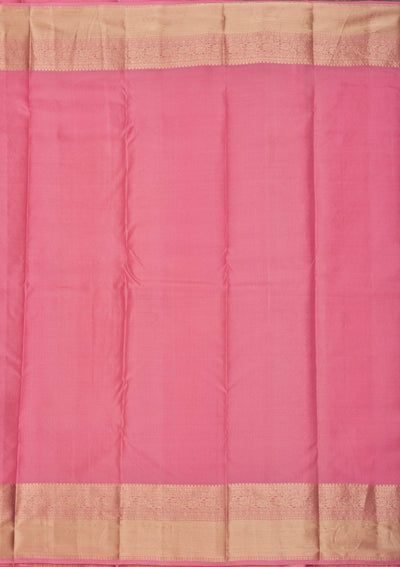 Baby Pink Zariwork Pure Silk Saree