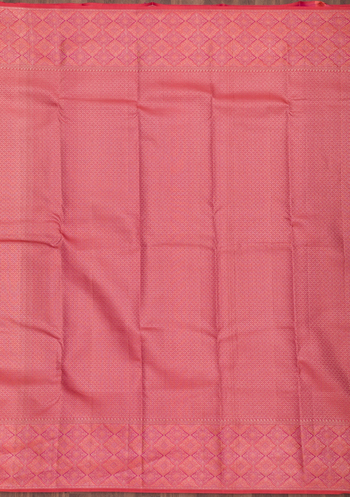 Baby Pink Zariwork Pure Silk Saree-Koskii