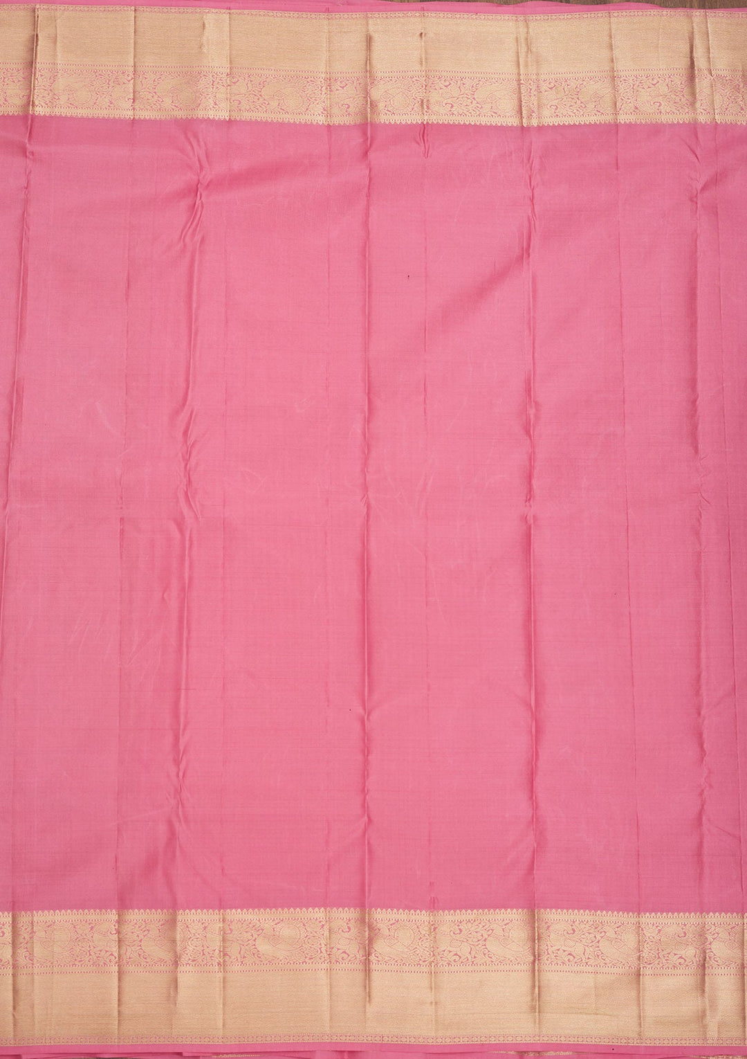 Baby Pink Zariwork Pure Silk Saree-Koskii