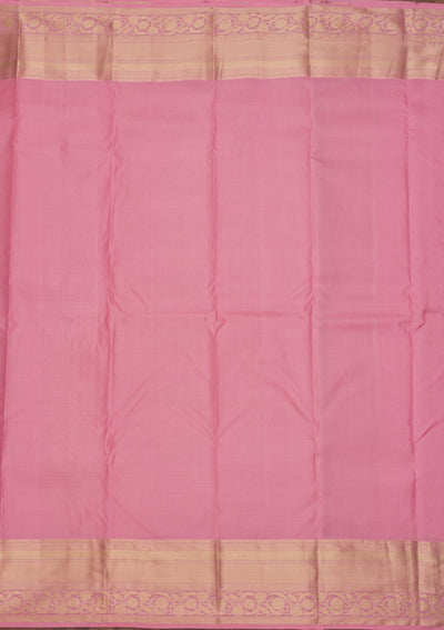 Baby Pink Zariwork Pure Silk Saree