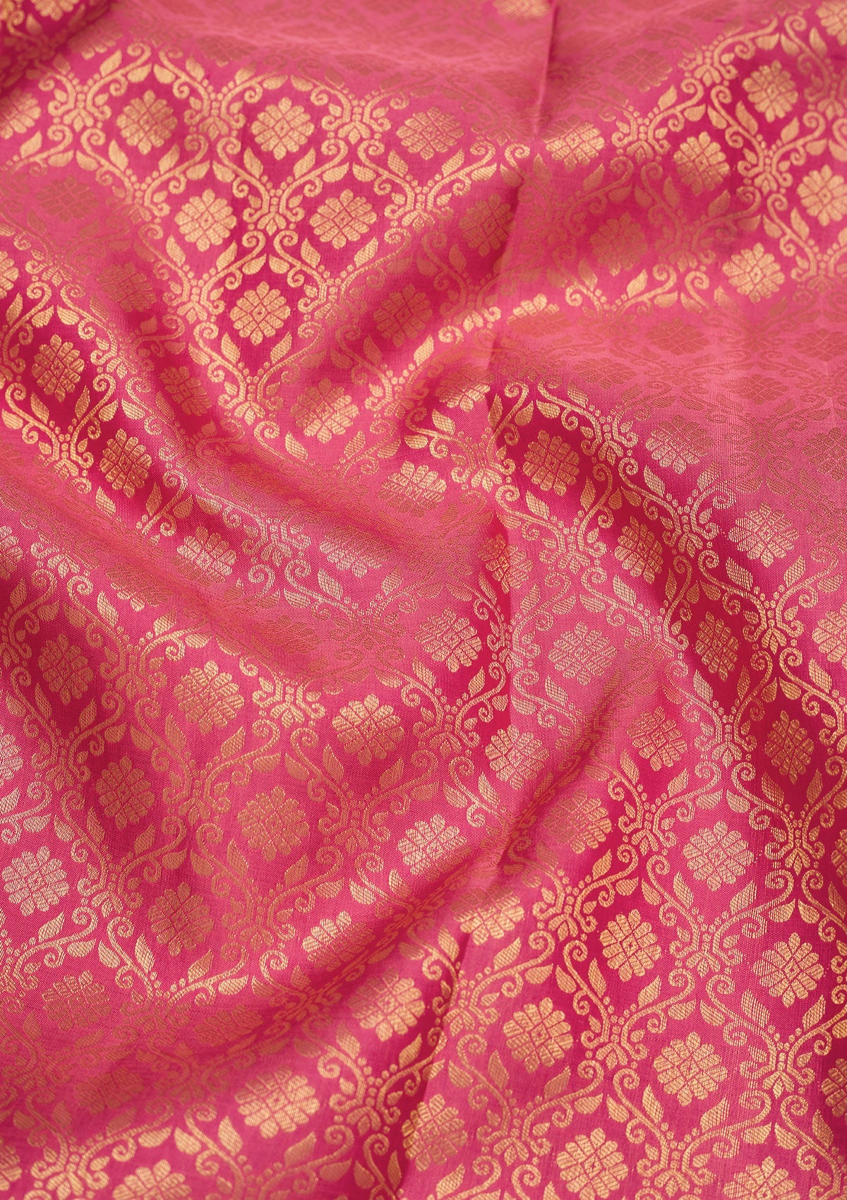 Baby Pink Zariwork Pure Silk Saree-Koskii