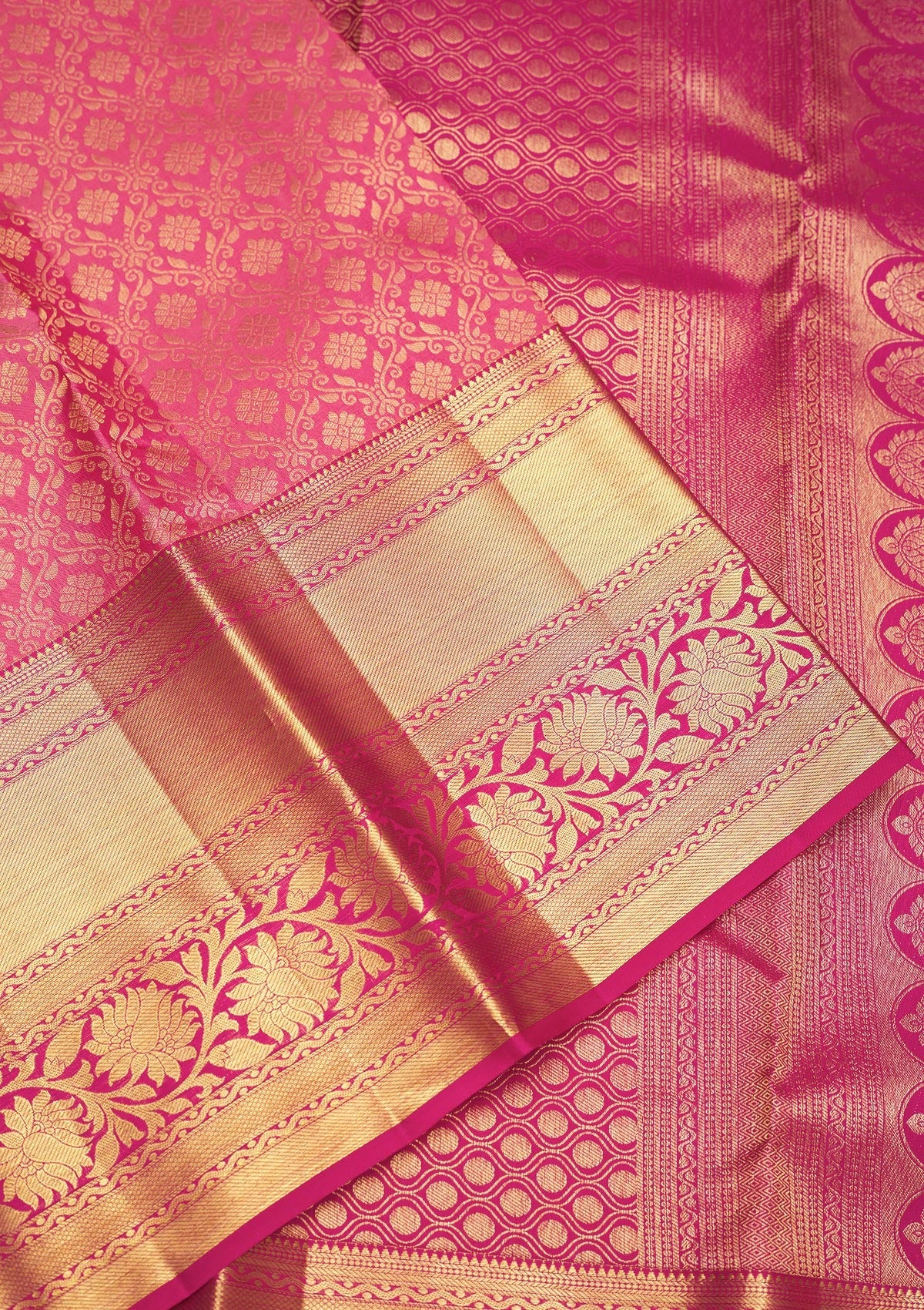 Baby Pink Zariwork Pure Silk Saree-Koskii