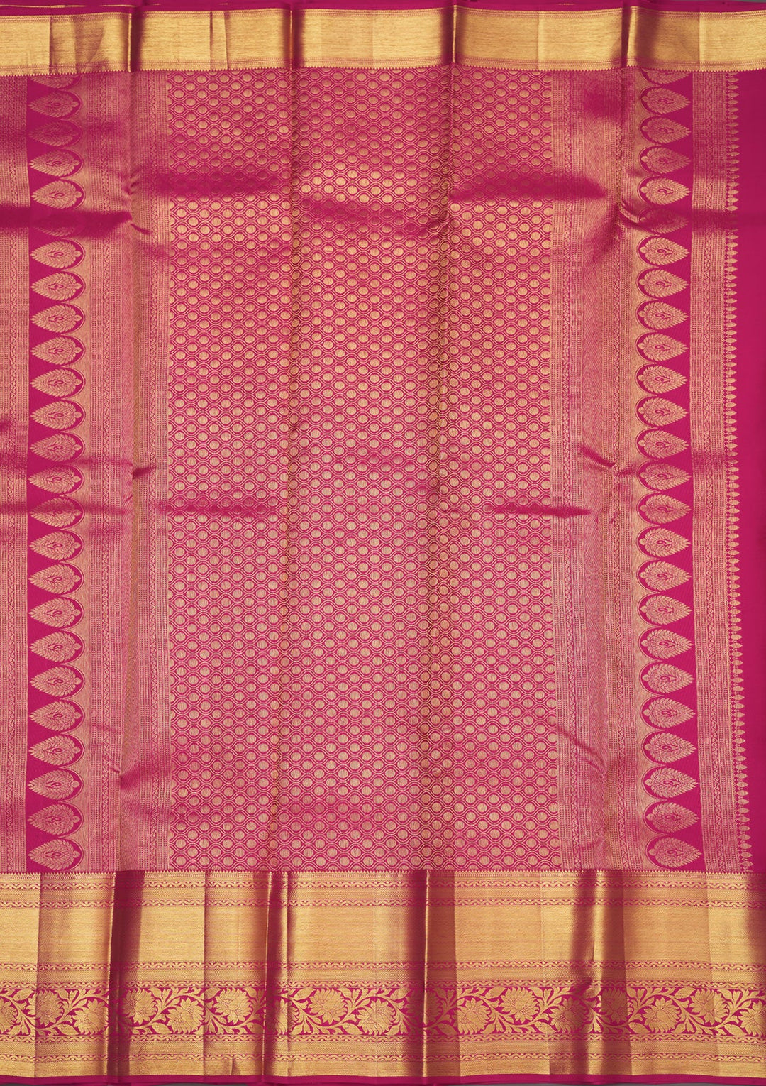 Baby Pink Zariwork Pure Silk Saree-Koskii