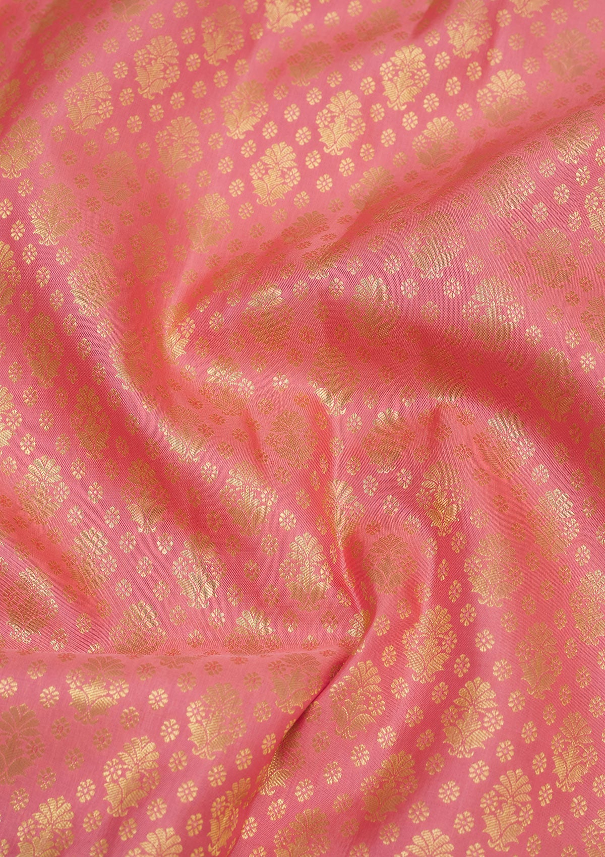 Baby Pink Zariwork Pure Silk Saree-Koskii