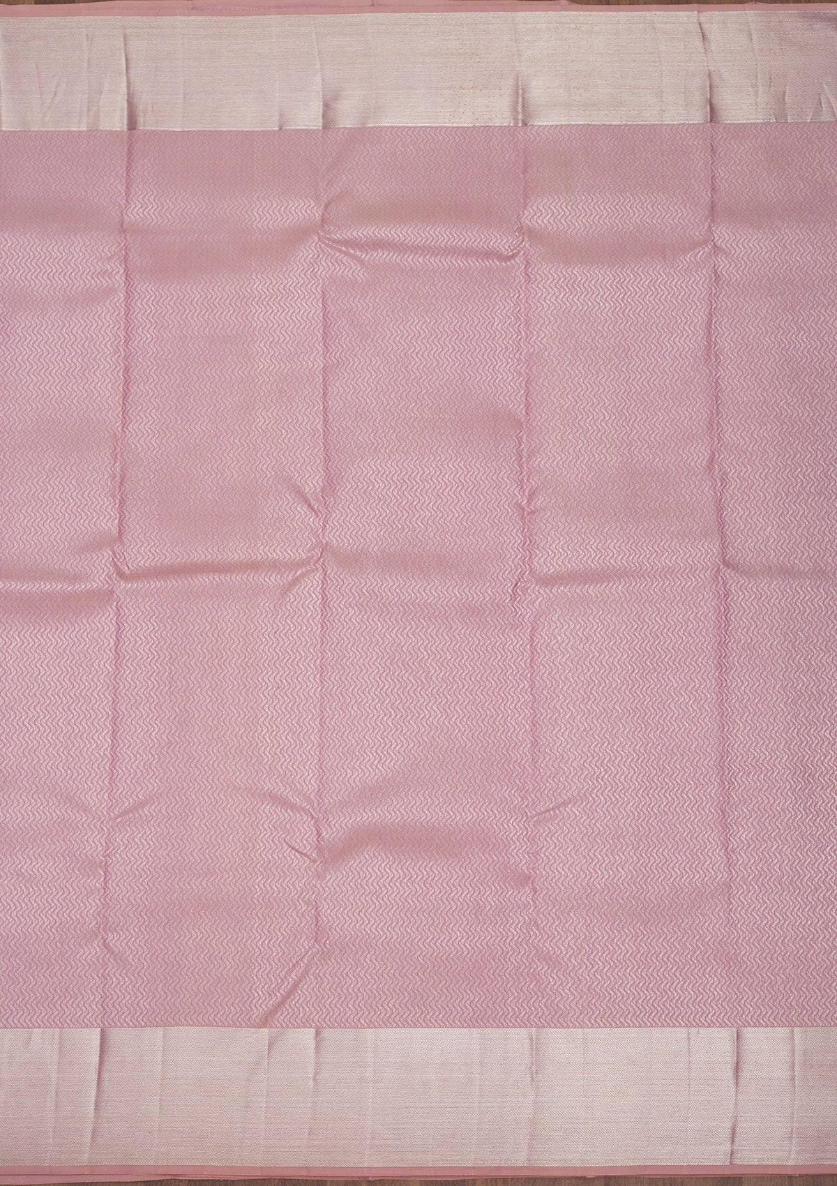 Baby Pink Zariwork Pure Silk Saree-Koskii