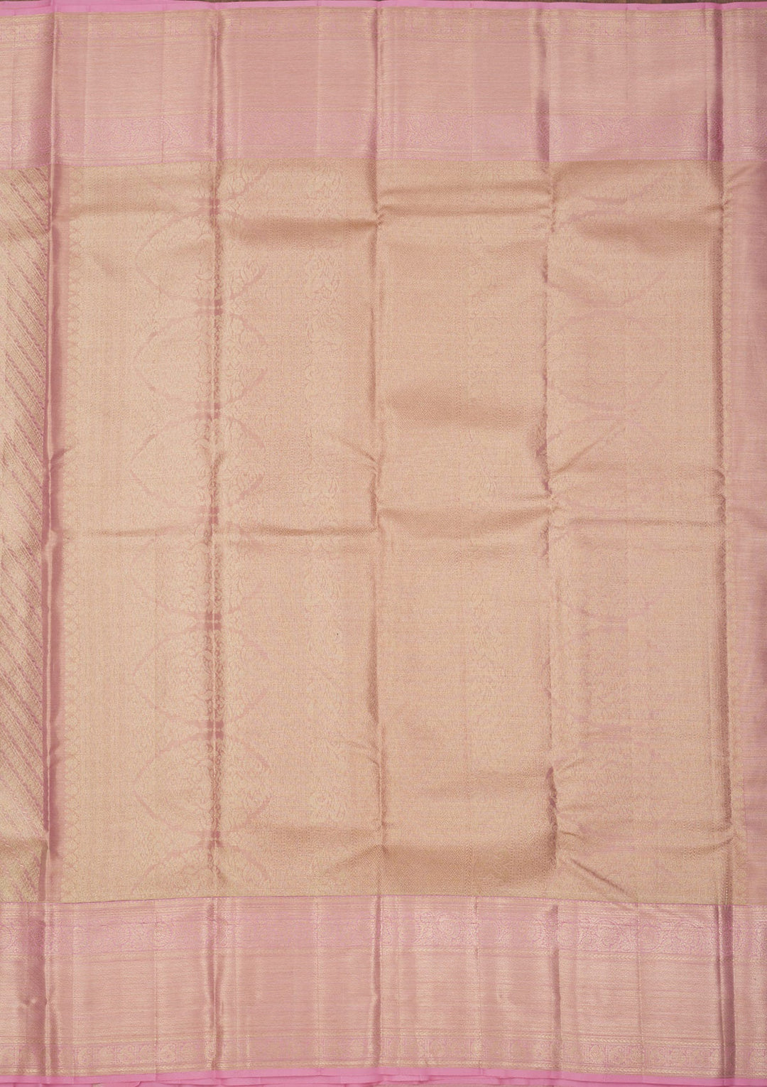 Baby Pink Zariwork Pure Silk Saree-Koskii