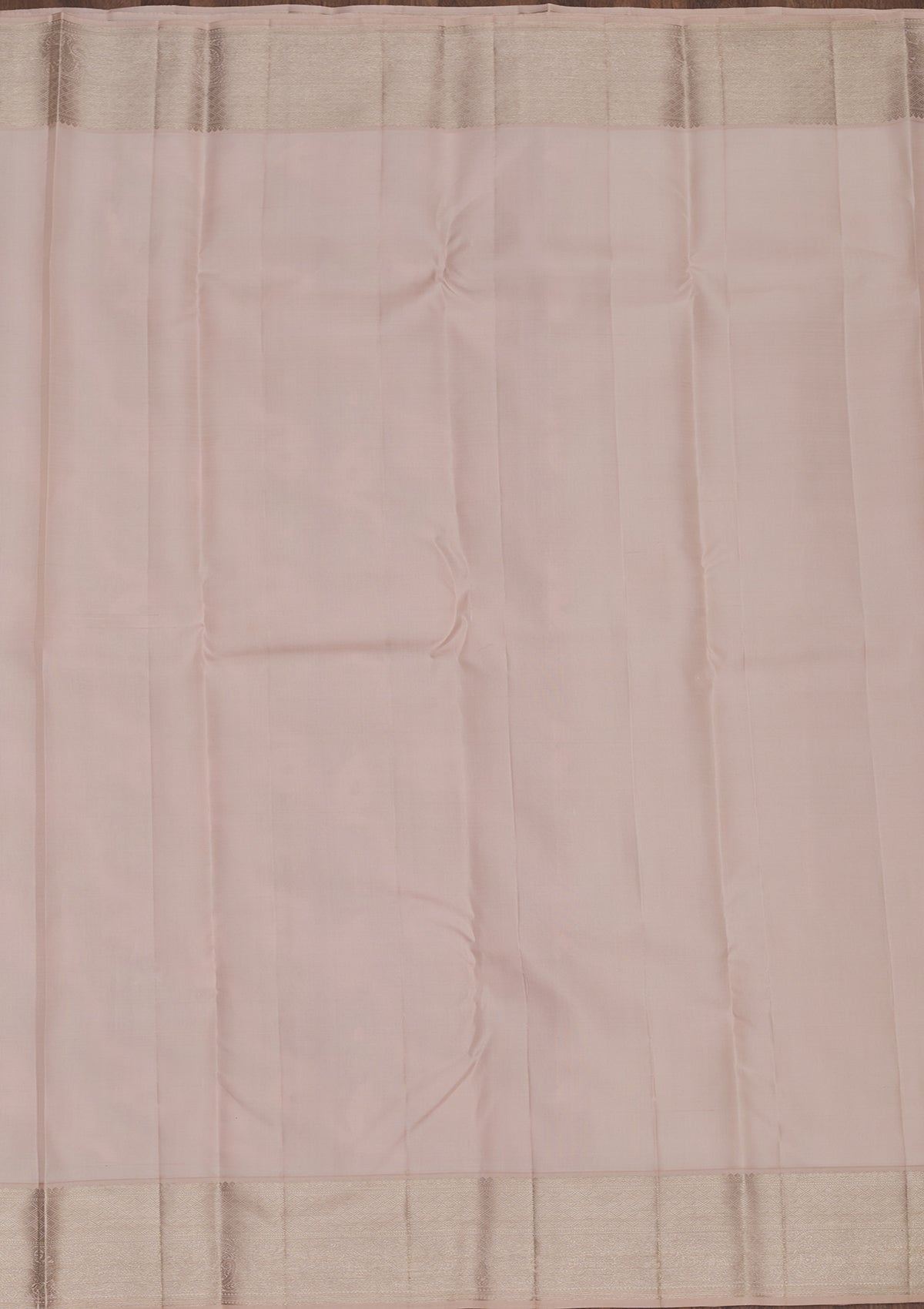 Baby Pink Zariwork Pure Silk Saree