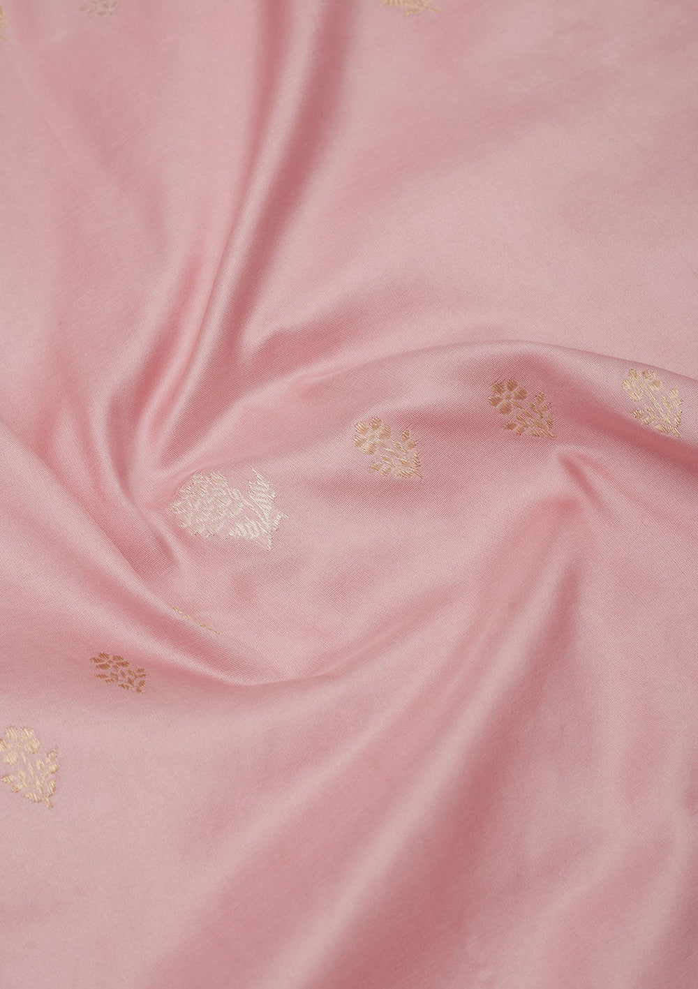 Baby Pink Zariwork Pure Silk Saree-Koskii