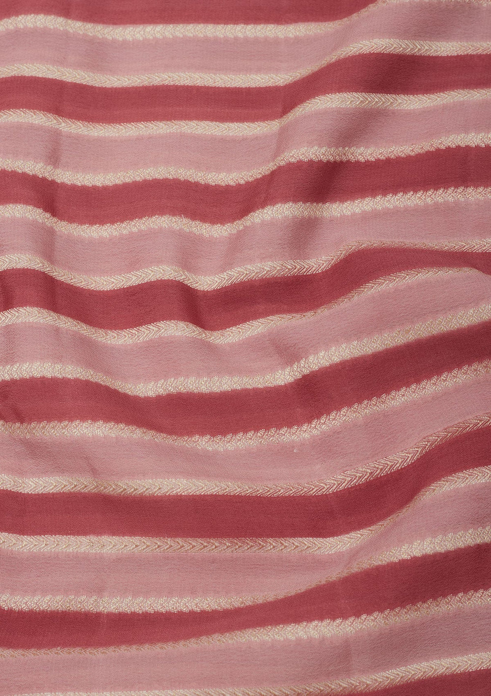 Baby Pink Zariwork Pure Silk Saree-Koskii