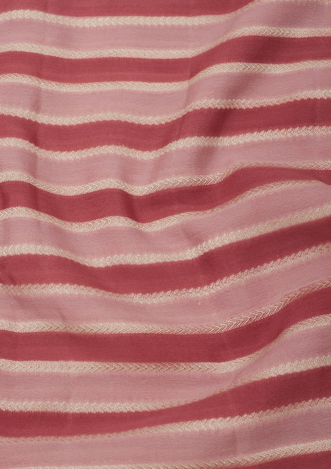 Baby Pink Zariwork Pure Silk Saree-Koskii