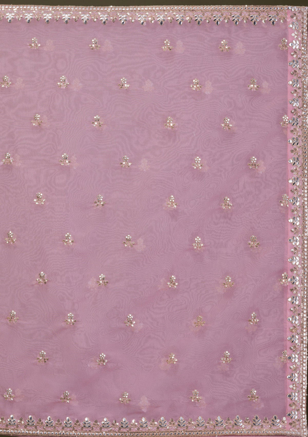 Beige Gotapatti Art Silk Readymade Sharara Kameez