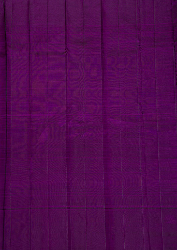Beige Silver Zariwork Pure Silk Saree-Koskii