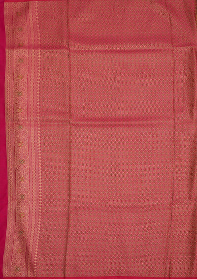 Beige Zariwork Art Silk Saree-Koskii