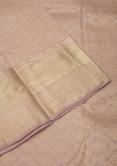 Beige Zariwork Pure Silk Saree-Koskii