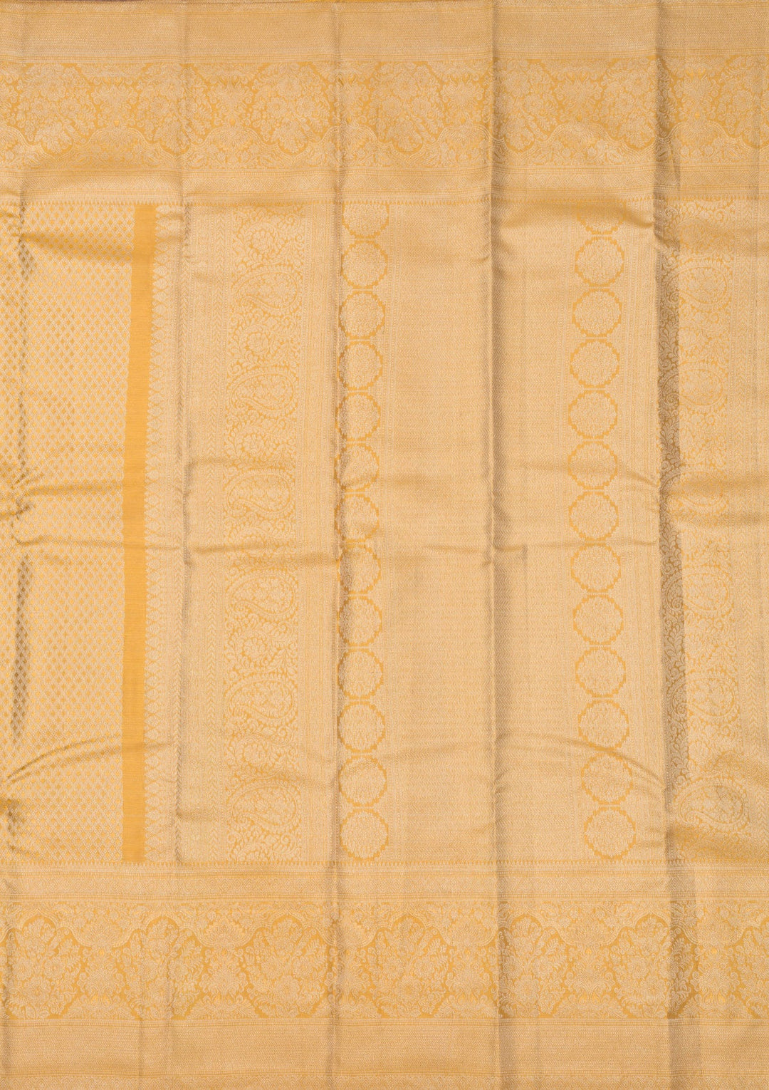Beige Zariwork Pure Silk Saree-Koskii