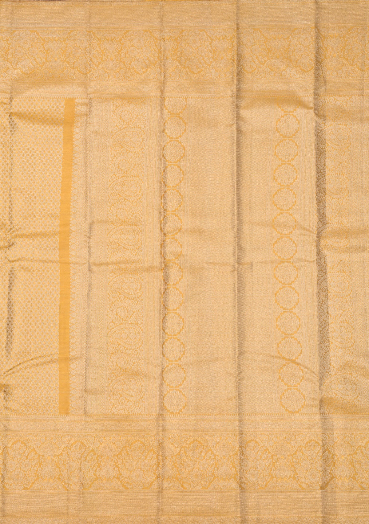 Beige Zariwork Pure Silk Saree-Koskii