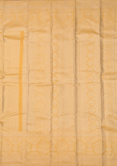 Beige Zariwork Pure Silk Saree-Koskii