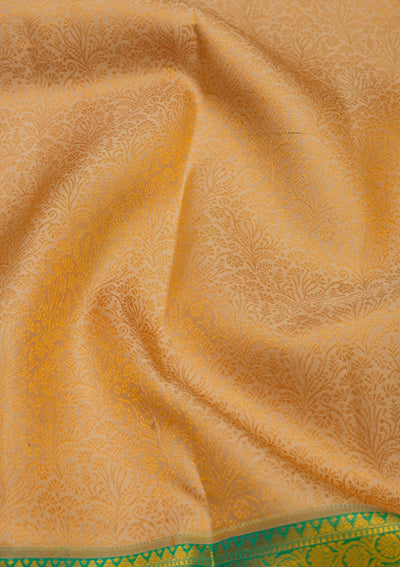 Beige Zariwork Pure Silk Saree-Koskii