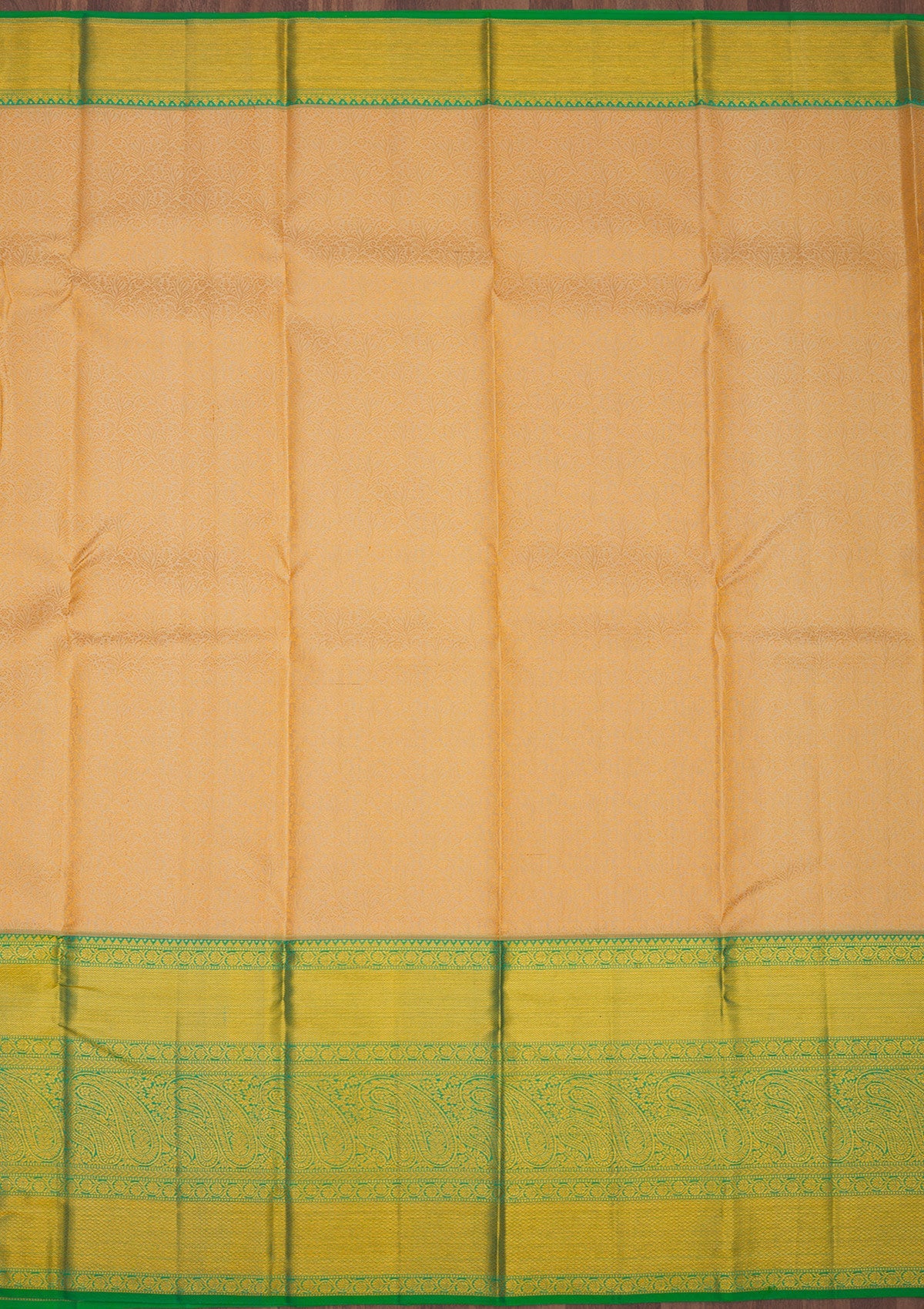 Beige Zariwork Pure Silk Saree-Koskii