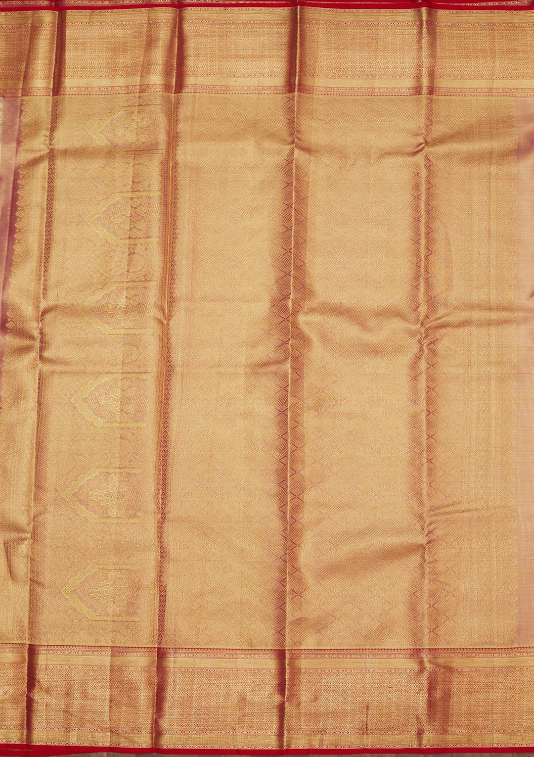 Beige Zariwork Pure Silk Saree-Koskii