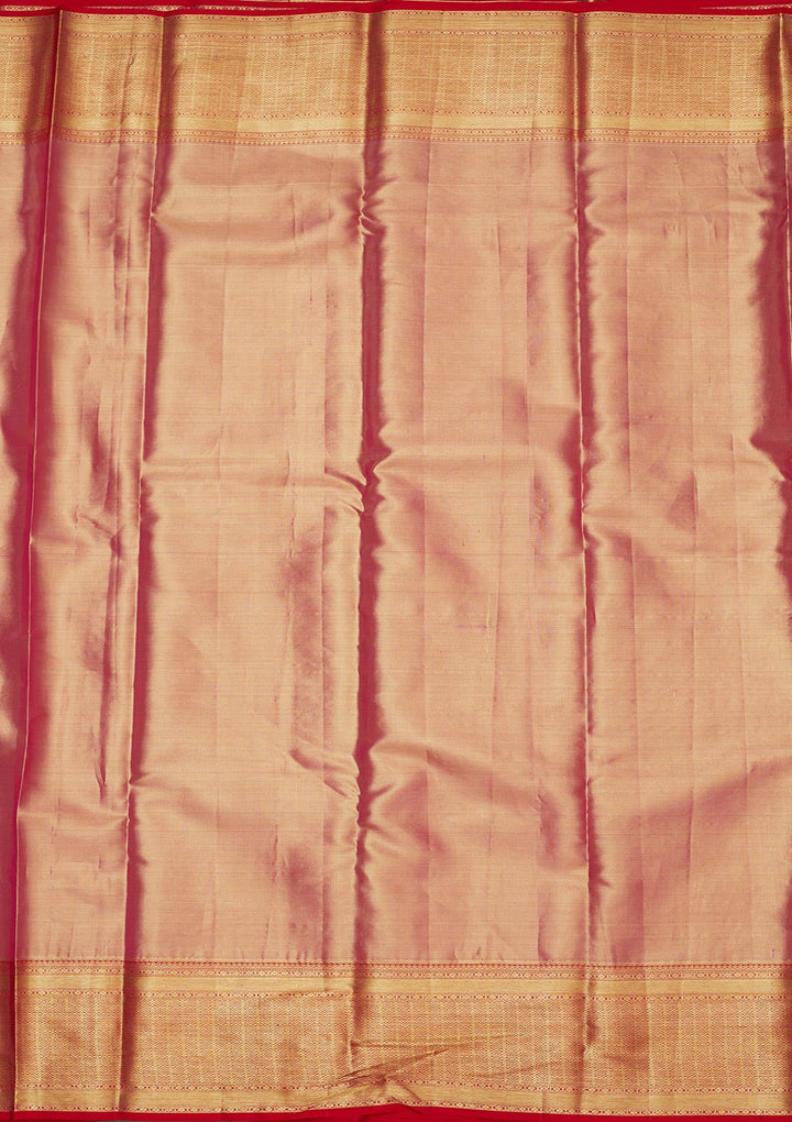 Beige Zariwork Pure Silk Saree-Koskii