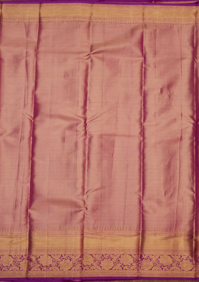 Beige Zariwork Pure Silk Saree-Koskii