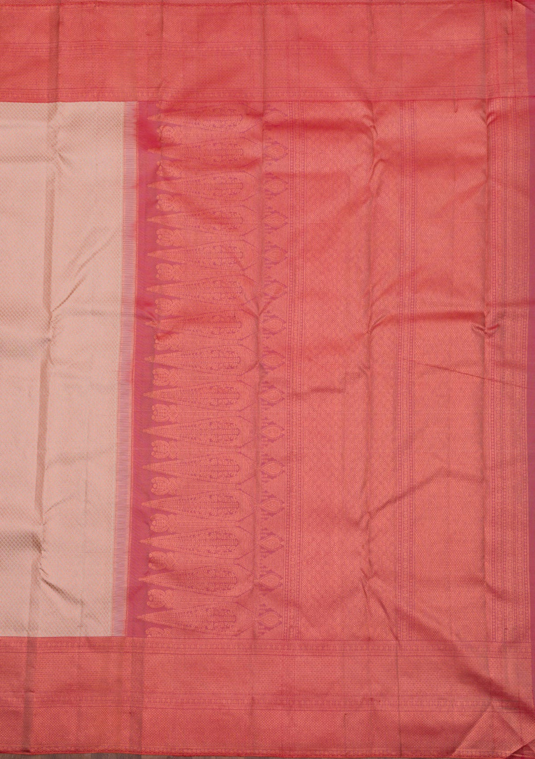Beige Zariwork Pure Silk Saree-Koskii