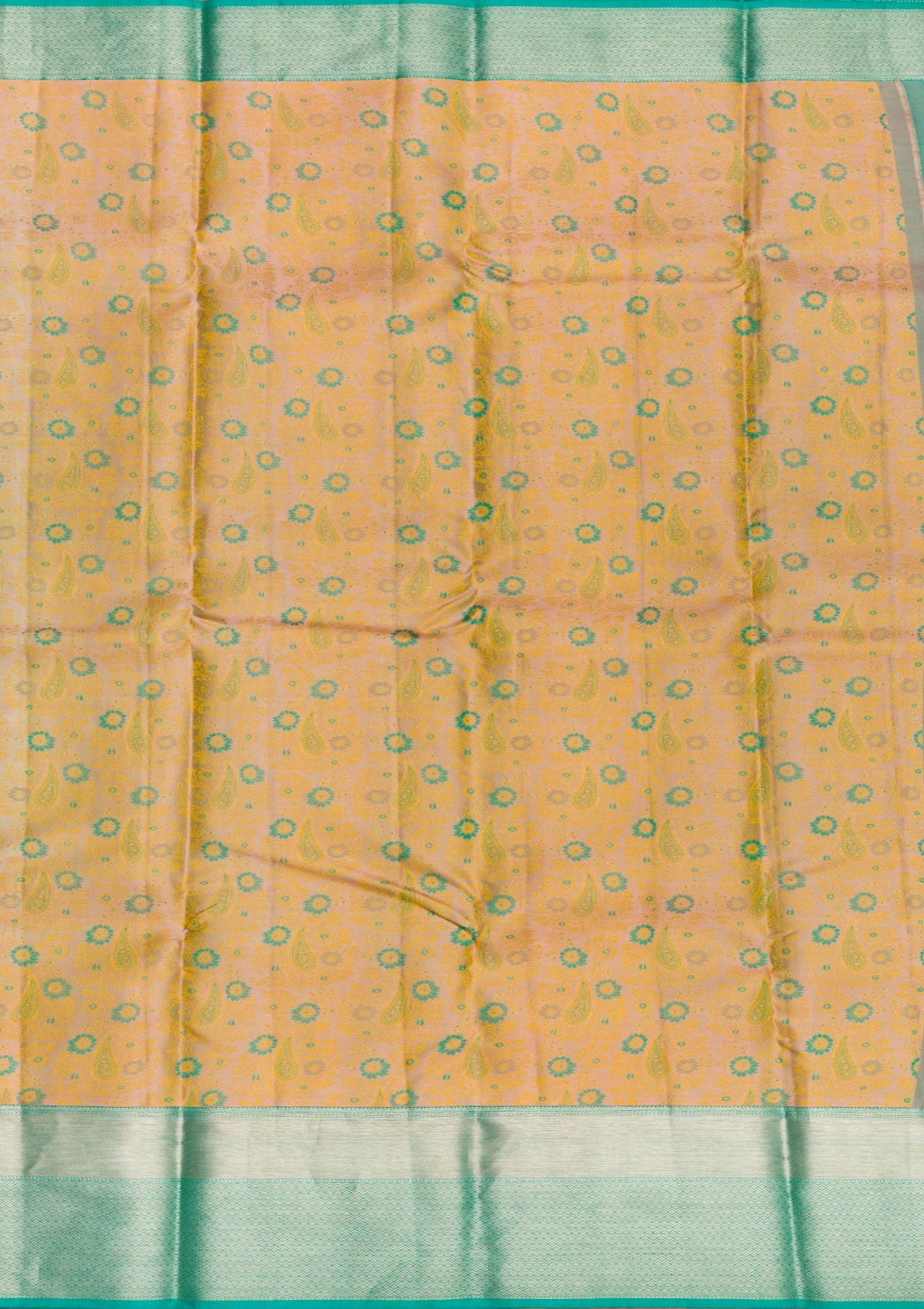 Beige Zariwork Pure Silk Saree-Koskii