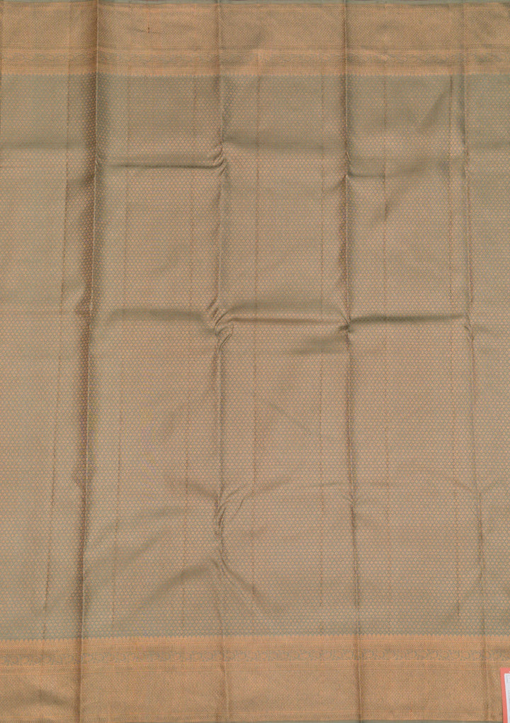 Beige Zariwork Pure Silk Saree-Koskii