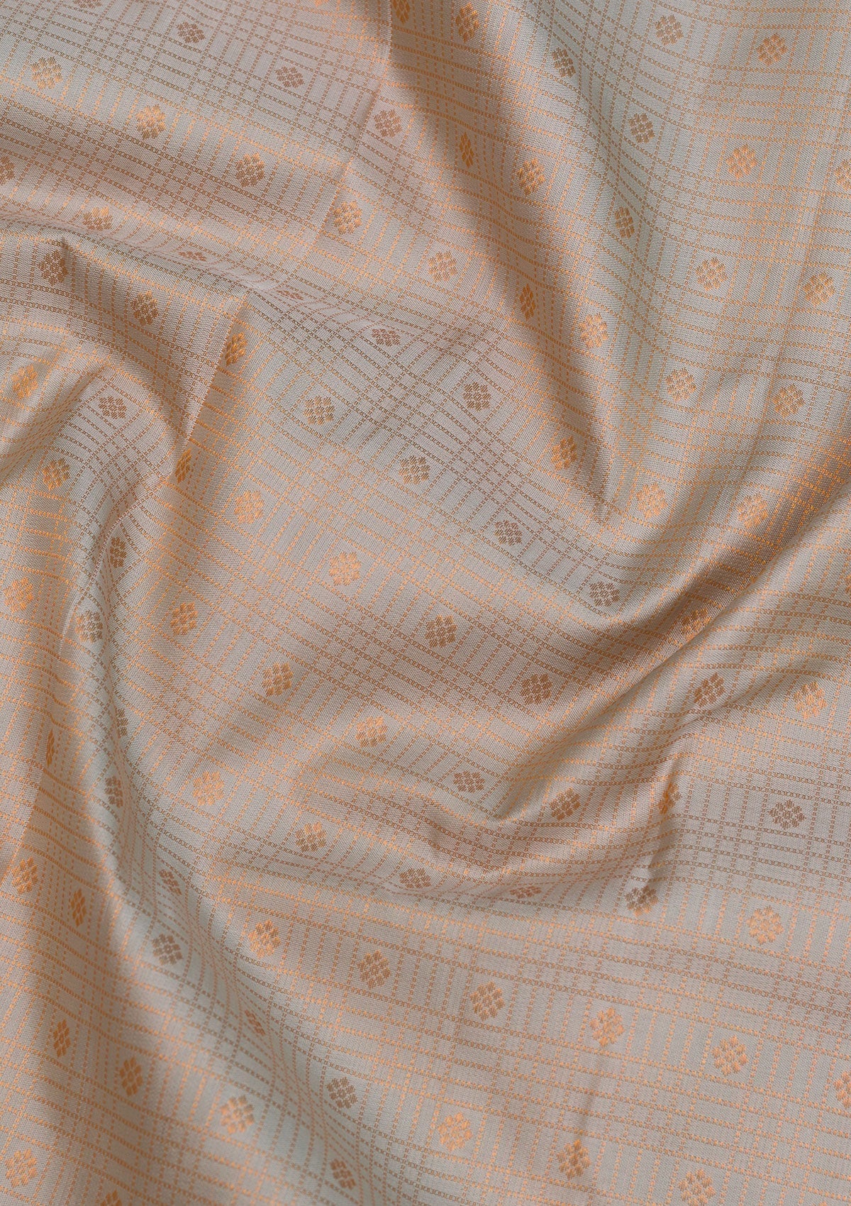 Beige Zariwork Pure Silk Saree-Koskii