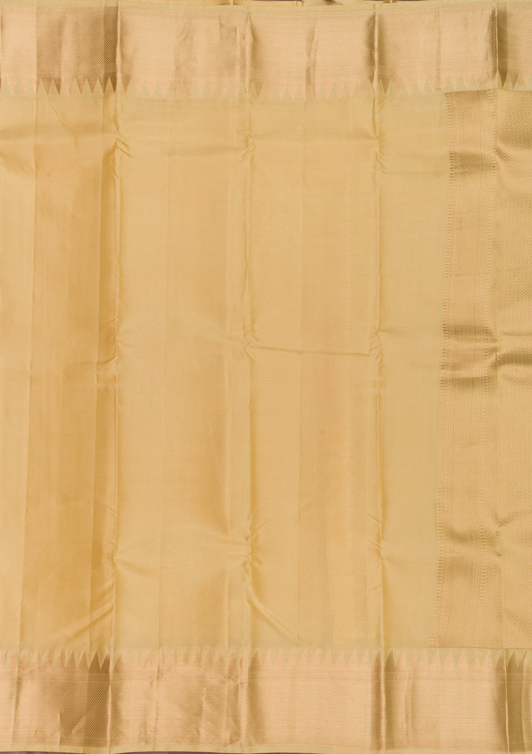 Beige Zariwork Pure Silk Saree-Koskii