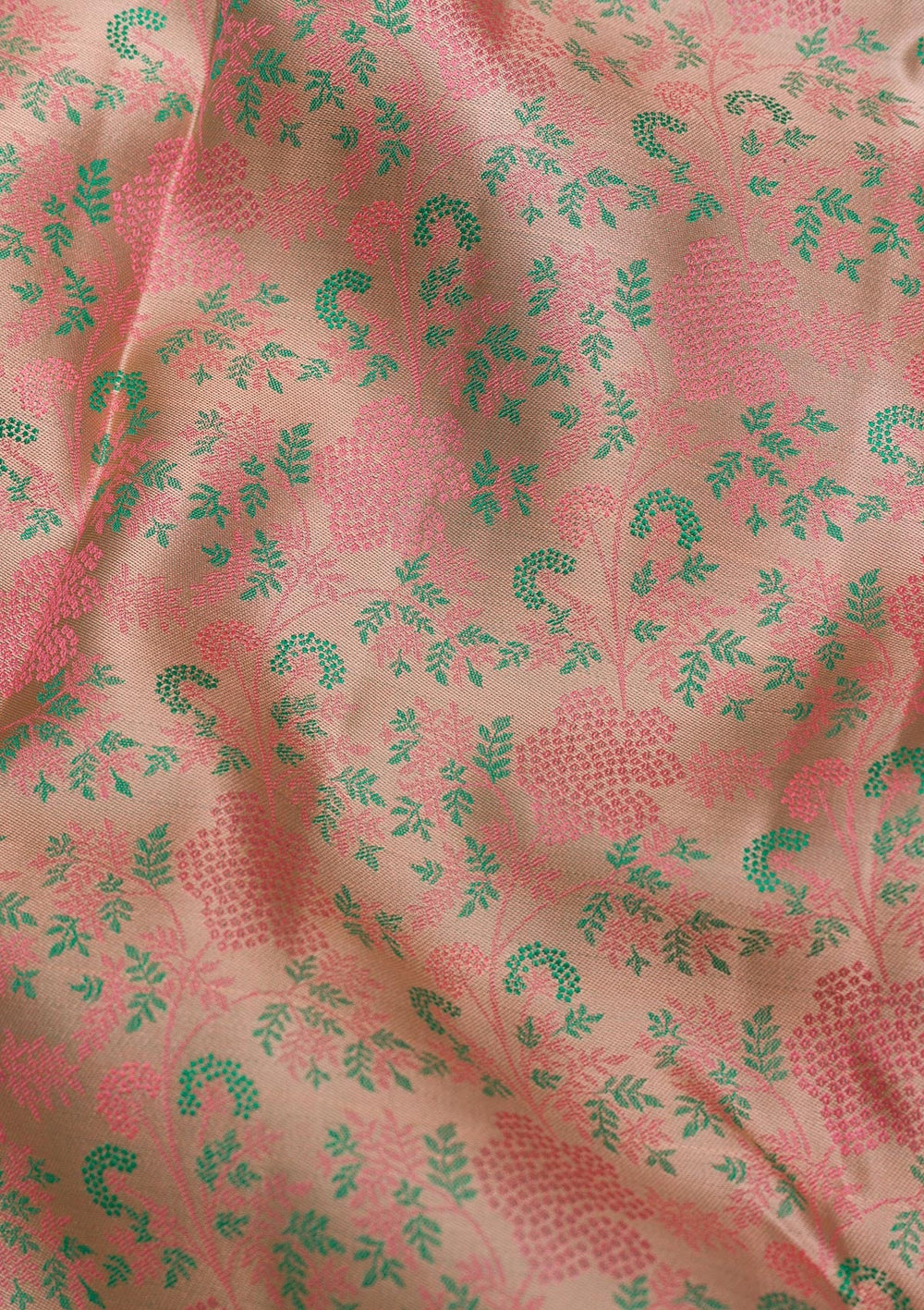 Beige Zariwork Pure Silk Saree-Koskii