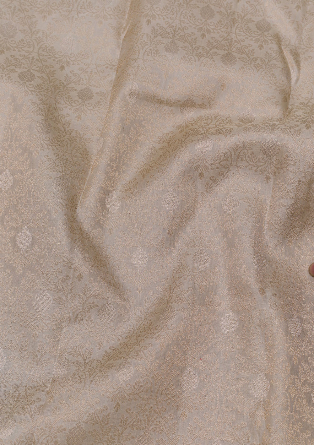 Beige Zariwork Pure Silk Saree-Koskii