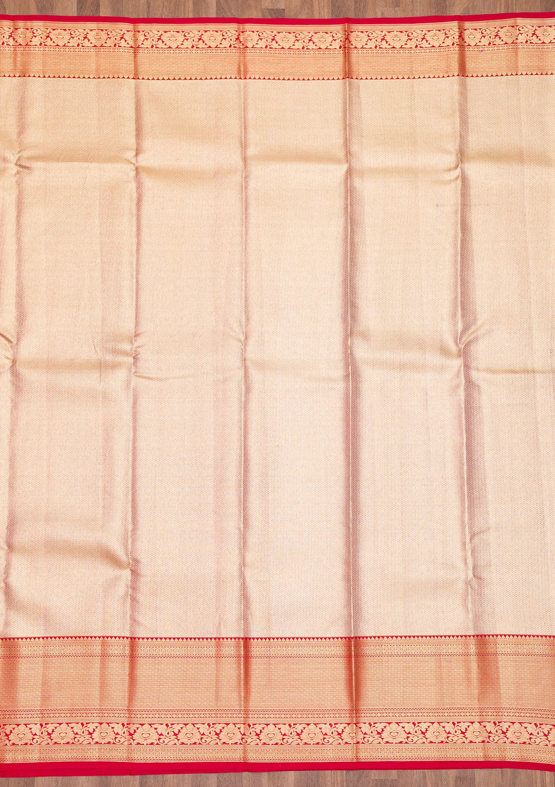 Beige Zariwork Pure Silk Saree-Koskii