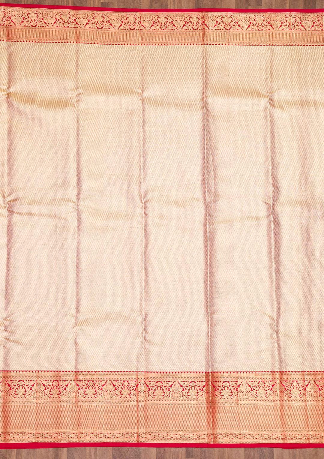 Beige Zariwork Pure Silk Saree-Koskii