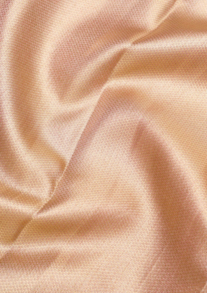 Beige Zariwork Pure Silk Saree-Koskii